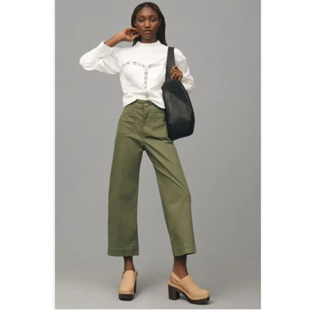 Anthropologie The Colette Cropped Wide-Leg Pants by Maeve 25